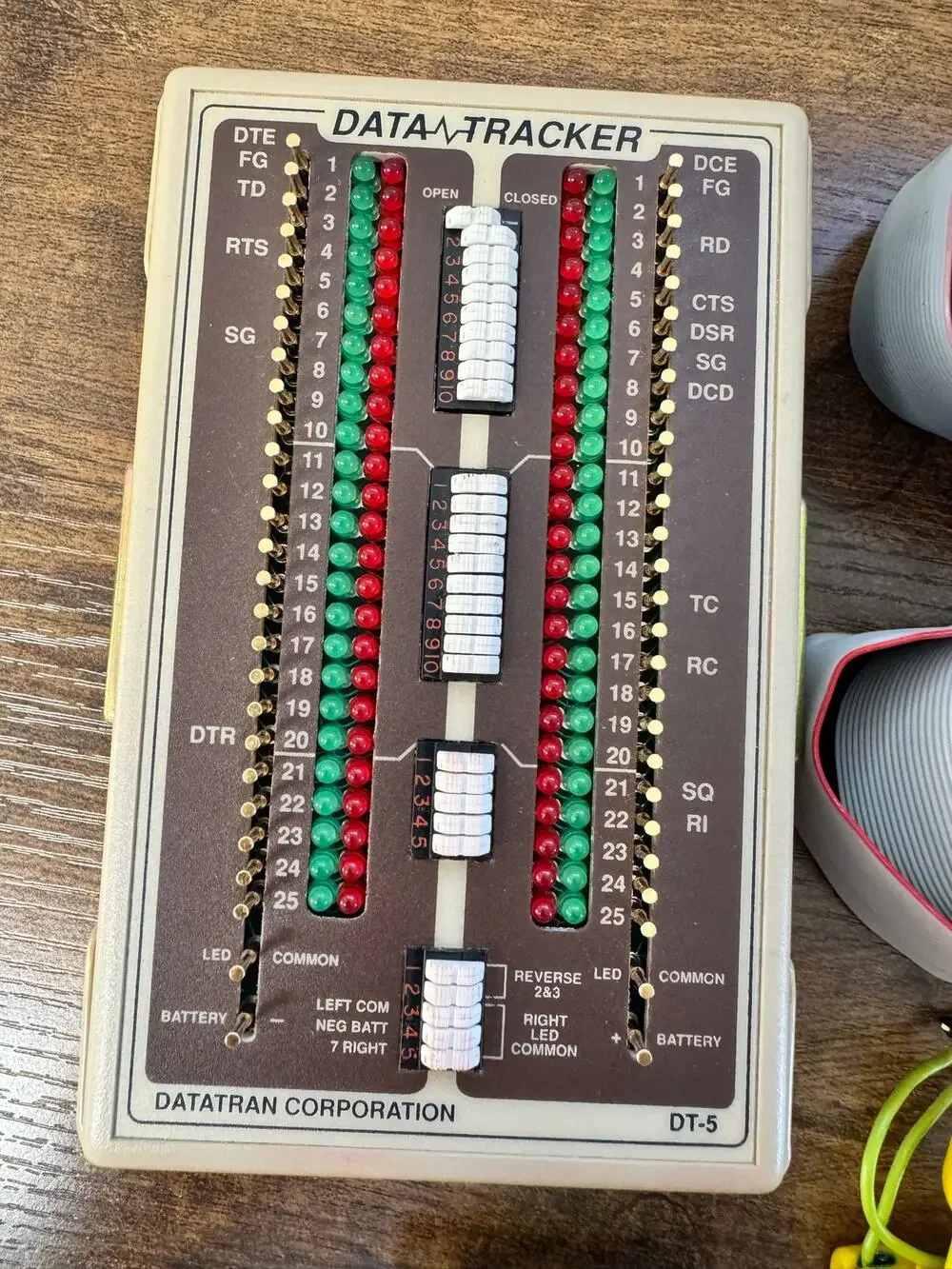 Datatran DataTracker DT-5 RS-232 Serial Line Tester with Cables & Accessorie